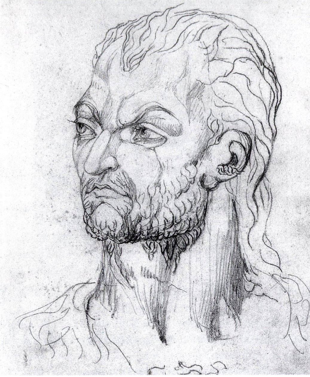 Owen Glendower látomásos vezetője alkotó: William Blake