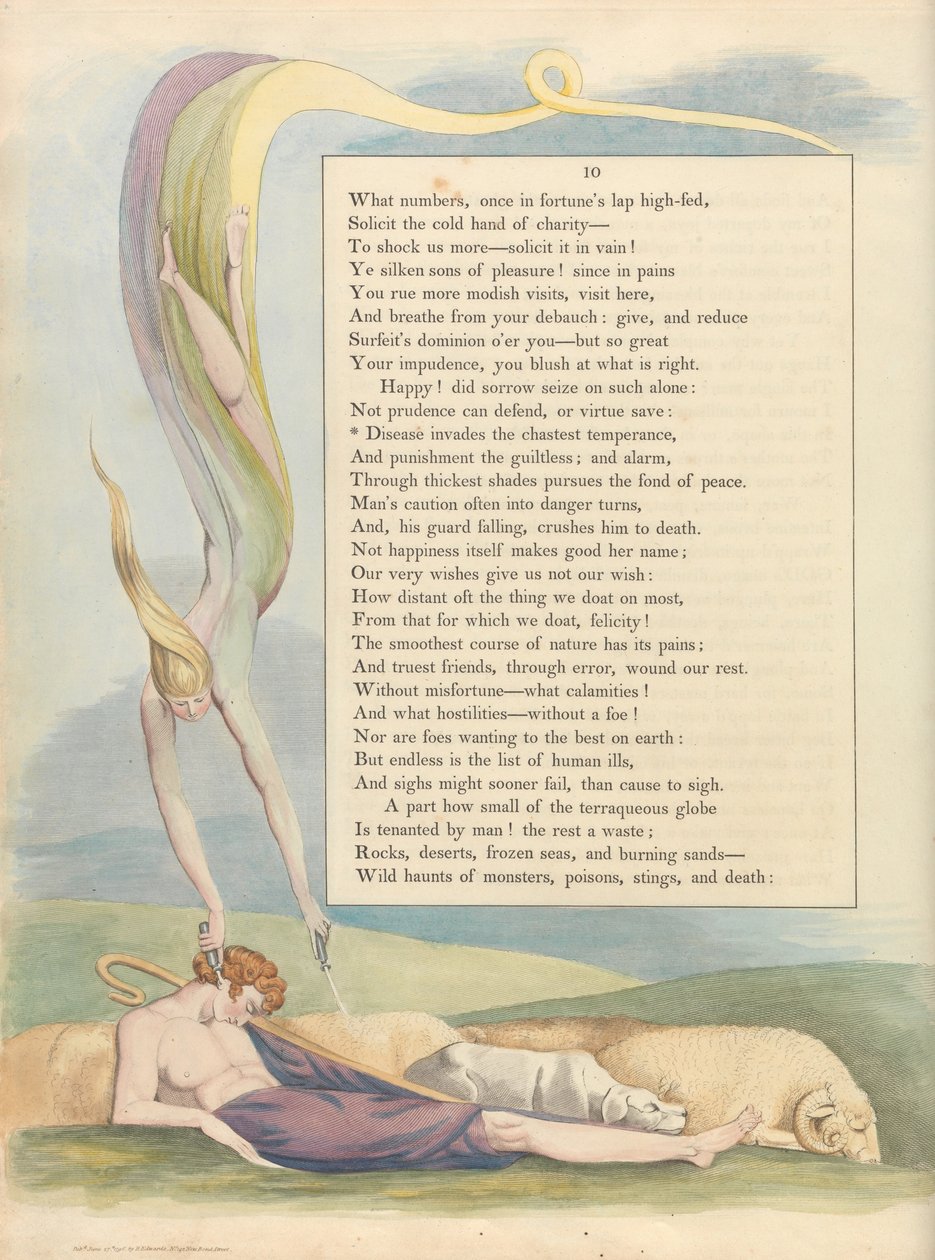 Fiatalok éjszakai gondolatai, 10. oldal, alkotó: William Blake