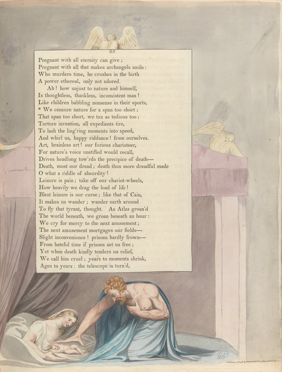 Fiatalok éjszakai gondolatai, 23. oldal, Túl rövid ideig bíráljuk a természetet alkotó: William Blake
