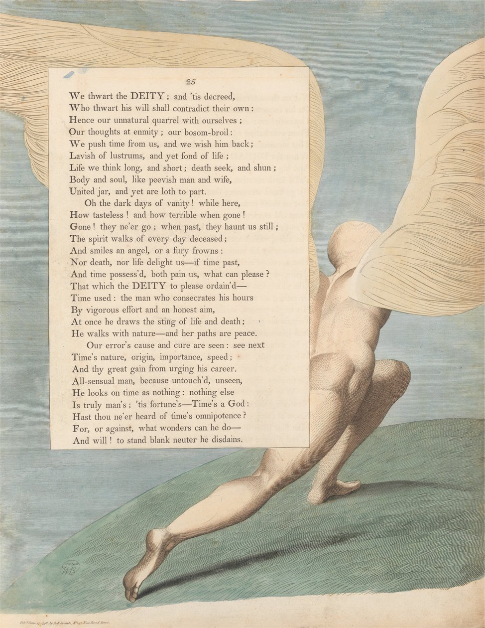 Fiatalok éjszakai gondolatai, 25. oldal, Íme, amikor elmúlt; Mi Látható alkotó: William Blake