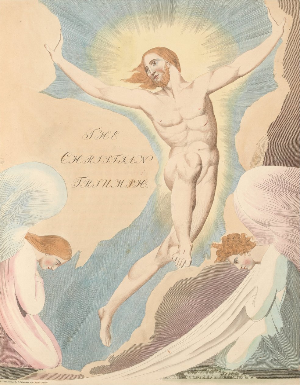 Fiatalok éjszakai gondolatai, 65. oldal, Negyedik éjszaka, A keresztény diadal. alkotó: William Blake