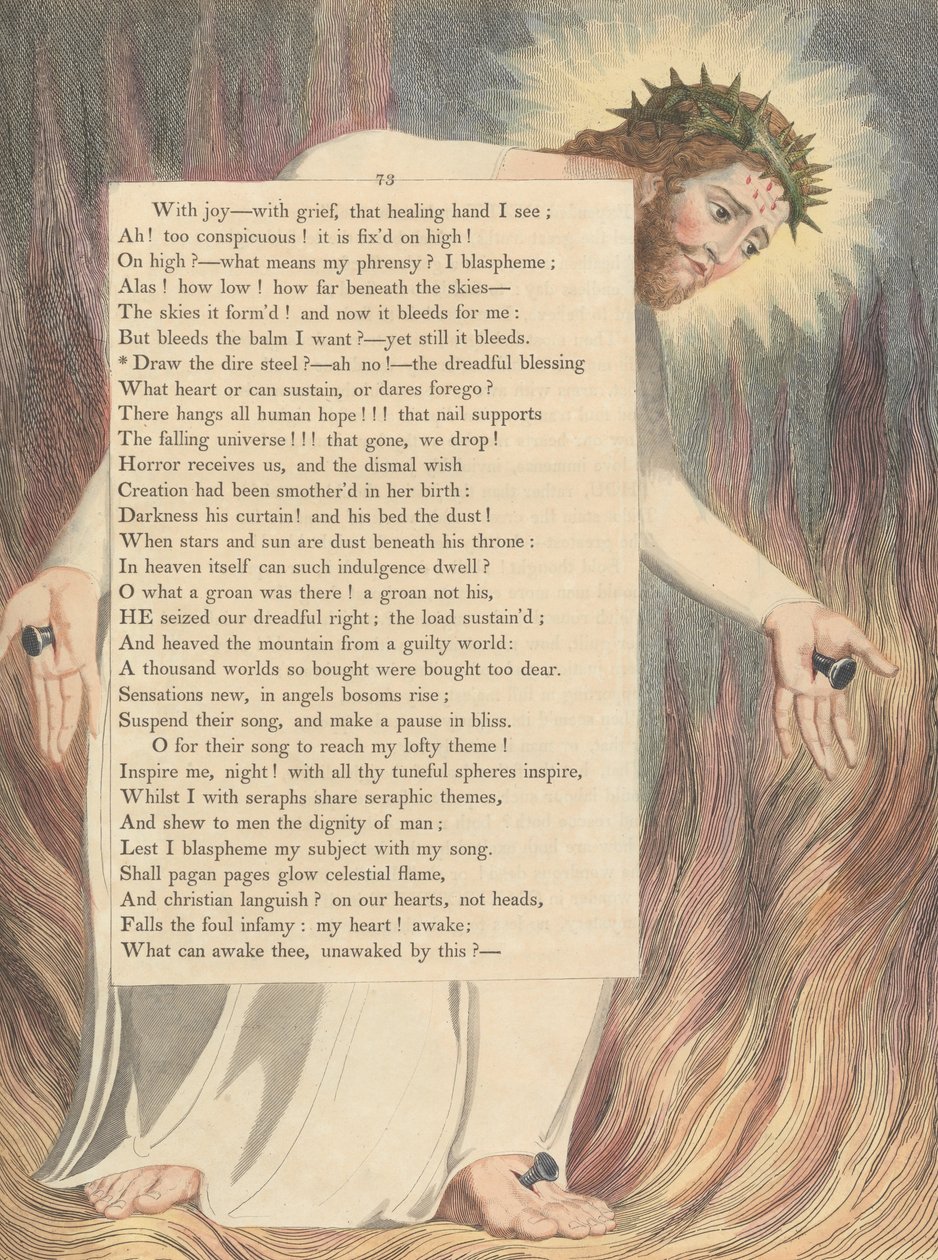 Youngs Night Thoughts, 73. oldal alkotó: William Blake