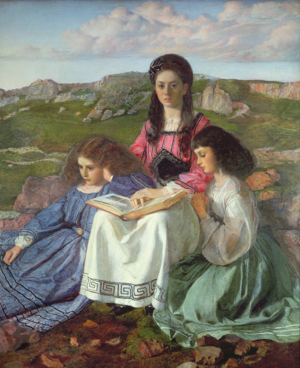 Dean Liddell három nővére alkotó: William Blake Richmond