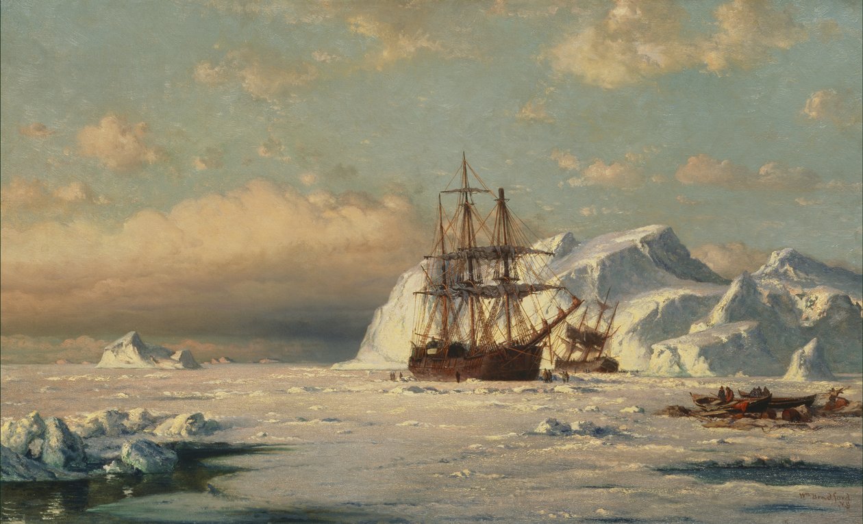 A jégtáblák közé került (Melville-öböl grönlandi partvidéke), 1870 után alkotó: William Bradford