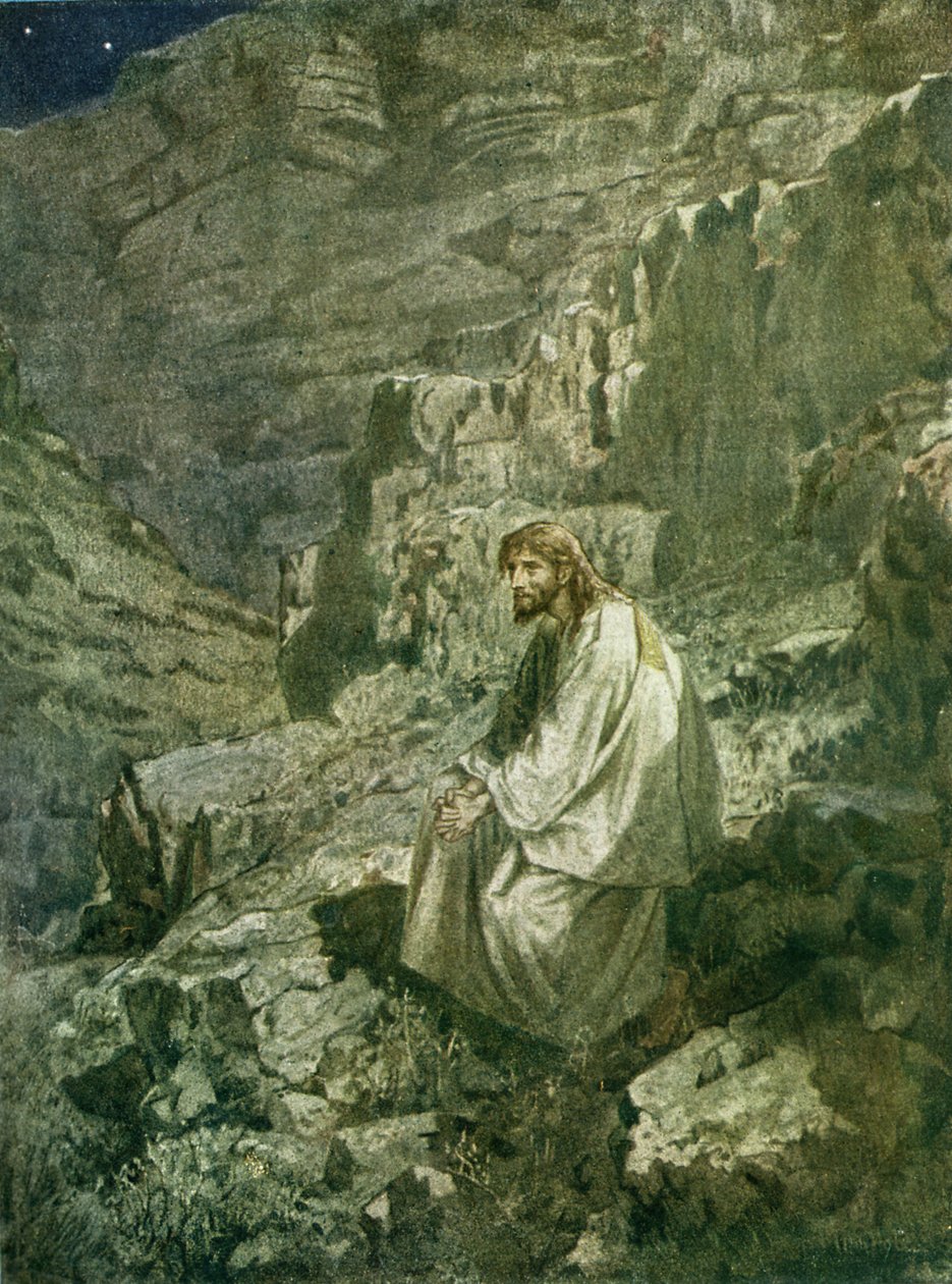 Jézus megkísértése – Biblia alkotó: William Brassey Hole