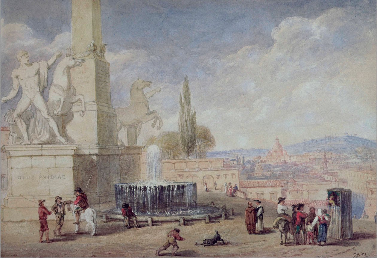 Monte Cavallo, Róma alkotó: William Brockedon