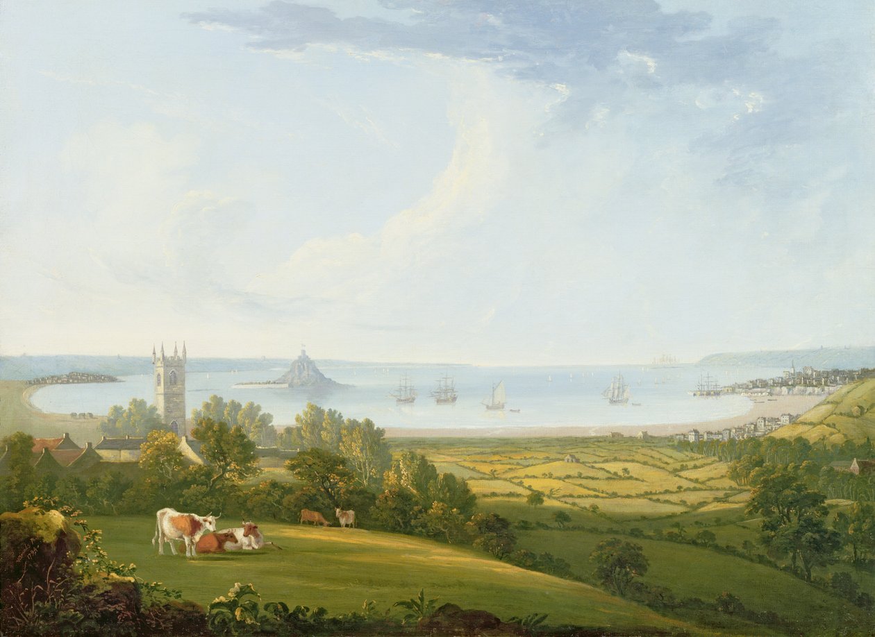 Mounts Bay Ludgvanból, 1790 alkotó: William Brooks