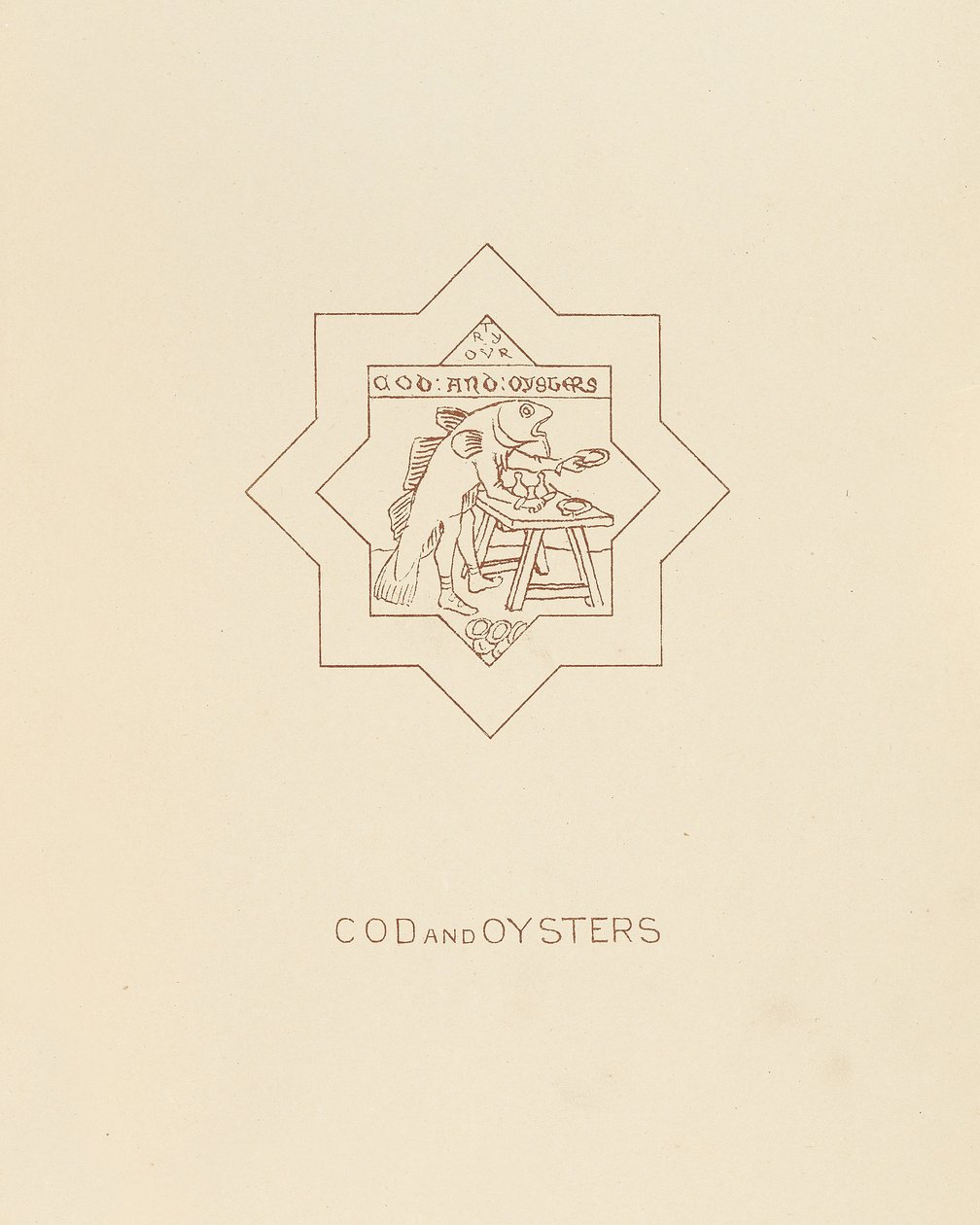 Tőkehal és osztriga, 1878 alkotó: William Burges