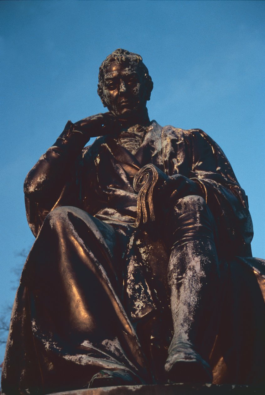 Részlet Dr. Edward Jenner szobráról 1749-1823 bronz lásd még 155198 alkotó: William Calder Marshall