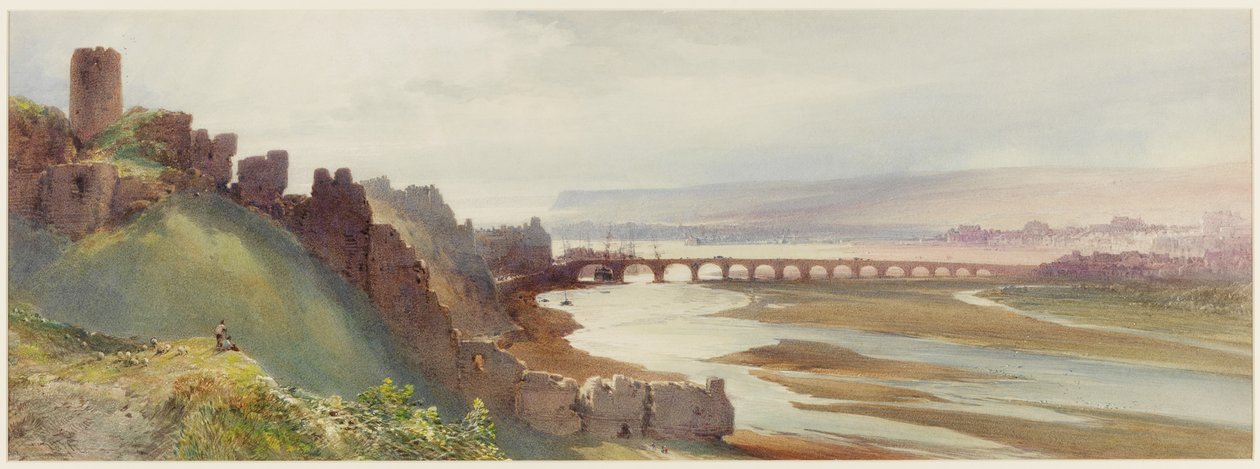 Berwick upon Tweed (testszín) alkotó: William Callow