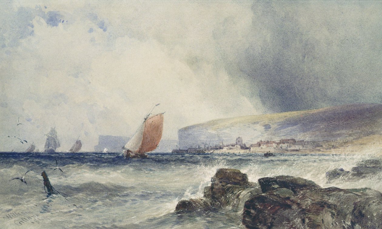 Tengerparti jelenet alkotó: William Callow