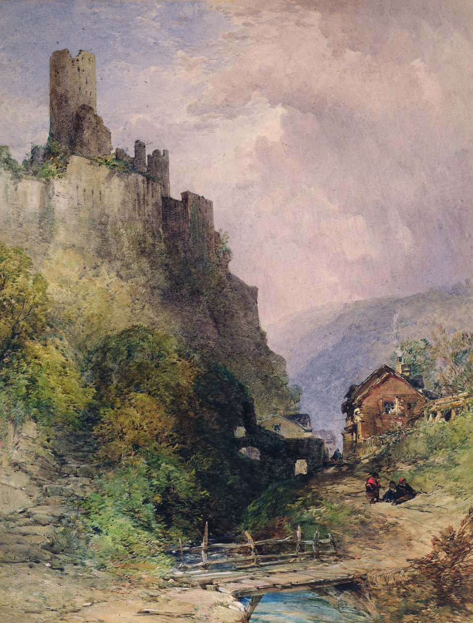 Katz vára a Rajnánál alkotó: William Callow