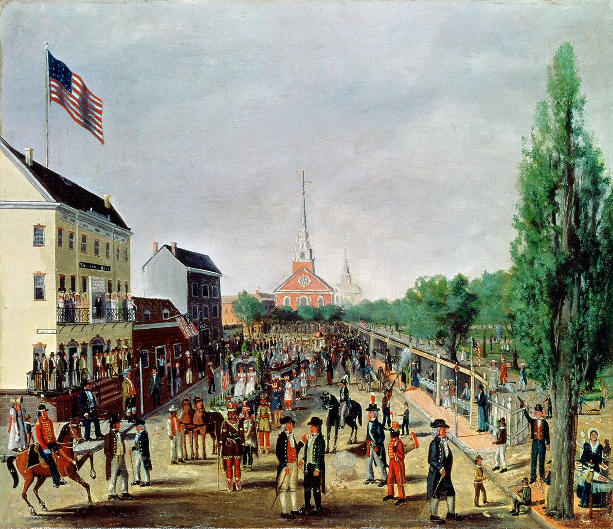 Tammany Társaság 1812. július 4-ét ünnepli, 1869 alkotó: William Chappel