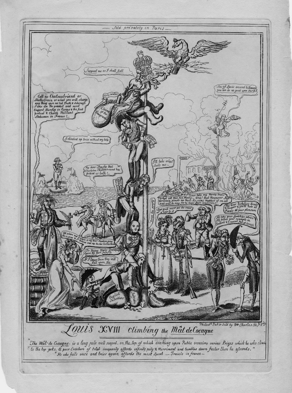 XVIII. Lajos megmászta a Mat de Cocagne-t alkotó: William Charles