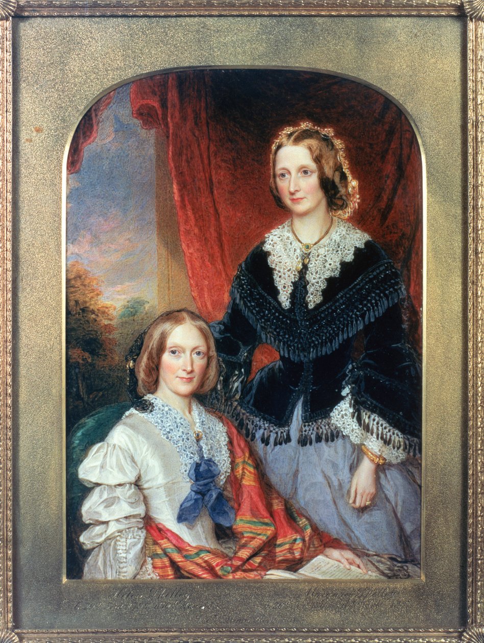 L-R Helen Shelley (1799-1885) és Margaret Shelley (1801-87) alkotó: William Charles Ross