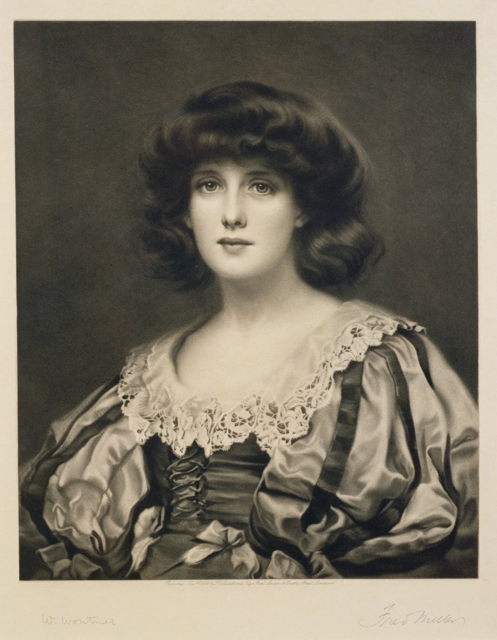 Lorna Doone, vésette Fred Miller (fl.1886-1915) kocsma. Robert Dunthorne, 1892 (mezzotint) alkotó: William Clark Wontner