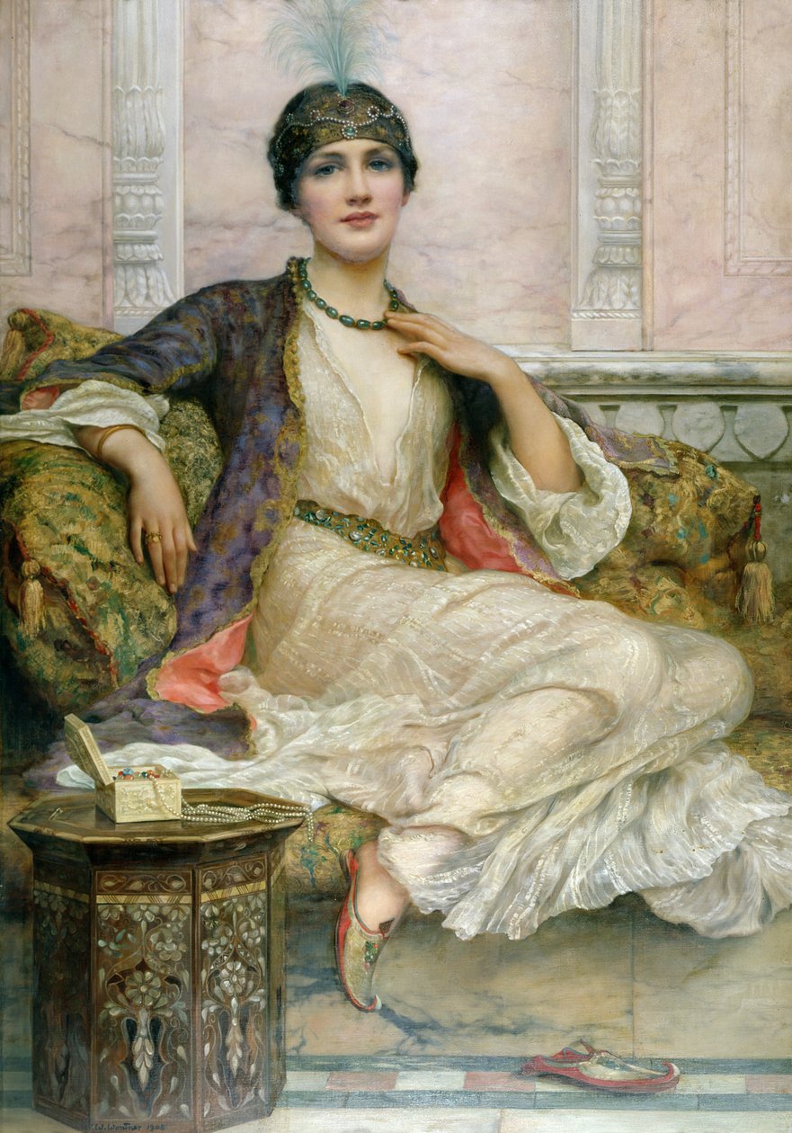 A jade nyaklánc, 1908 alkotó: William Clark Wontner