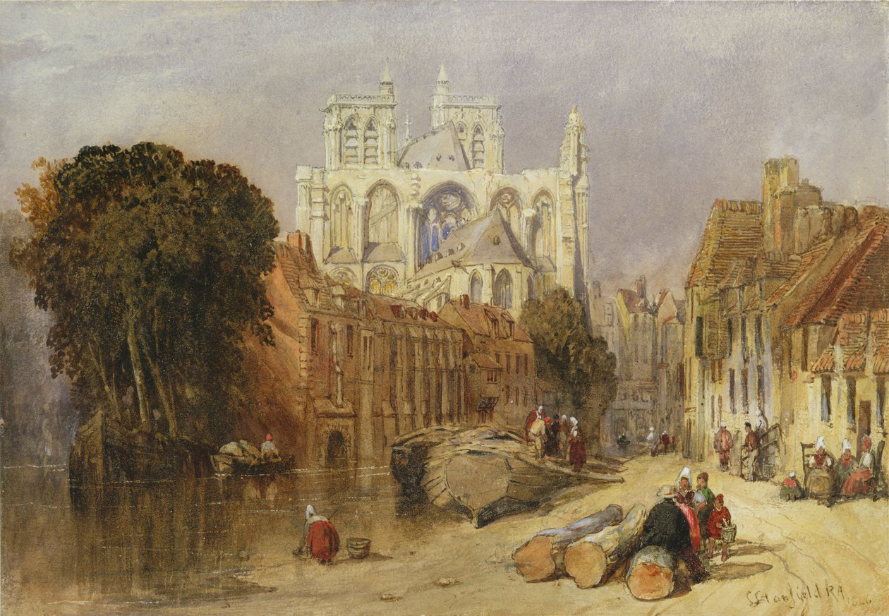 Abbeville (wc grafit felett, papíron) alkotó: Clarkson Frederick Stanfield