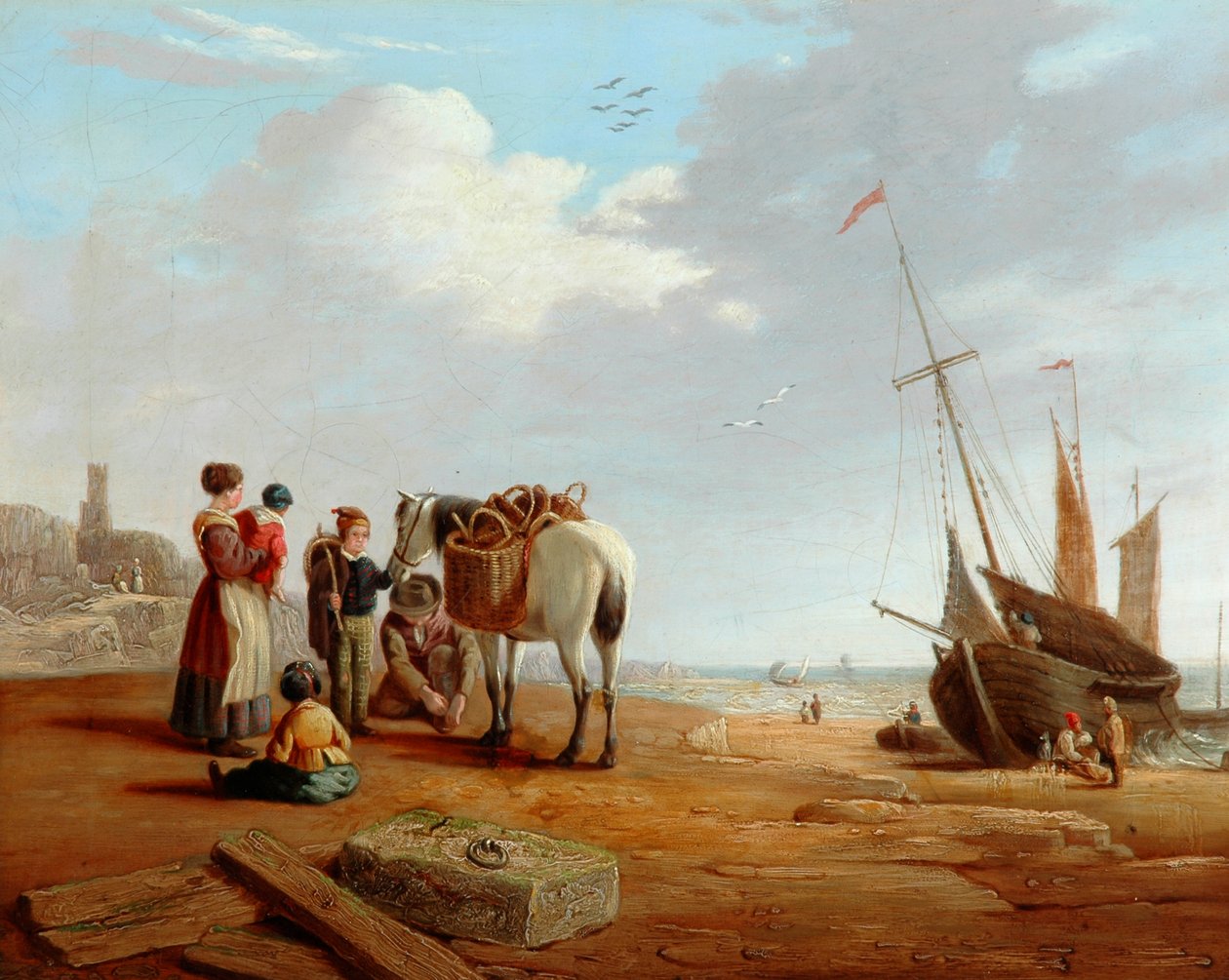 Olasz tengerparti jelenet alkotó: Clarkson Frederick Stanfield