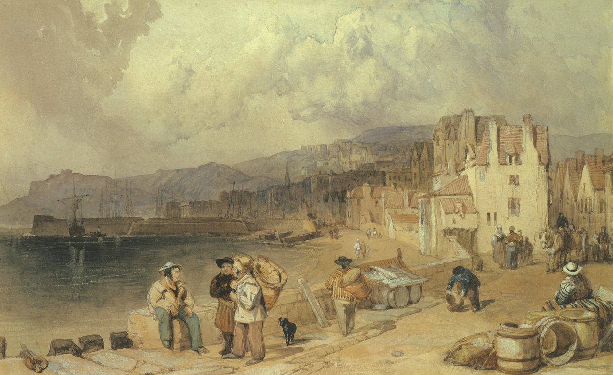 St. Peters Port, Guernsey (wc papíron) alkotó: Clarkson Frederick Stanfield