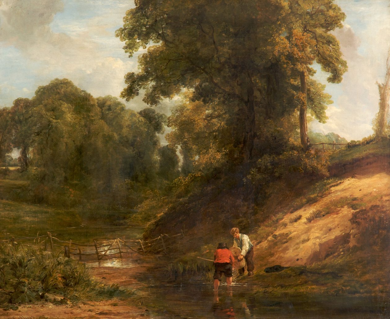 Fiúk horgászata, 1824 alkotó: William Collins