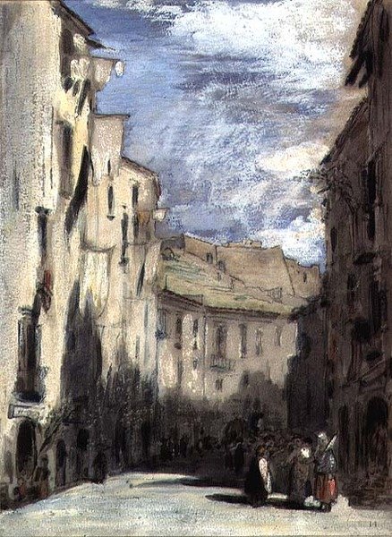 Utca Nápolyban alkotó: William Collins