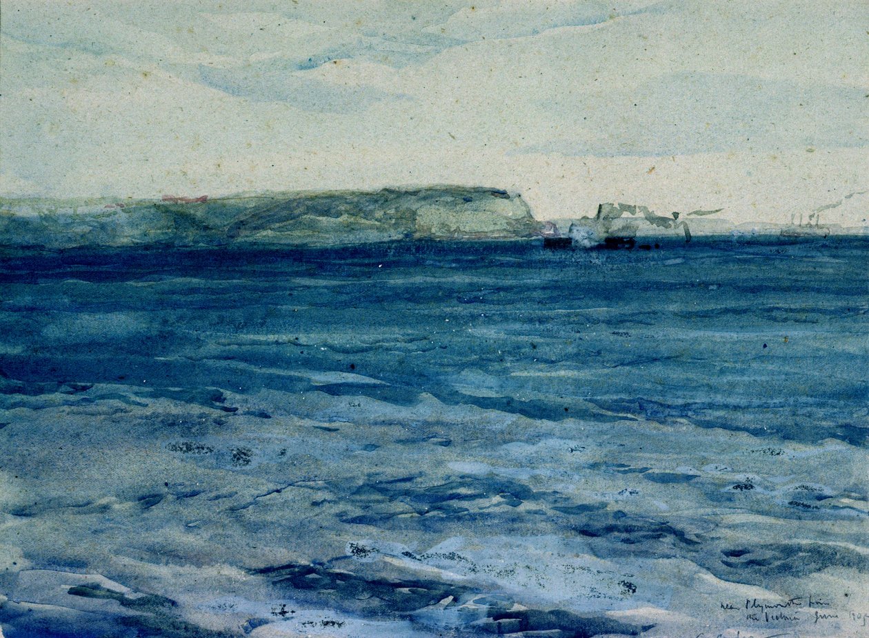 The Blue Waters of Plymouth, 19. (akvarell) alkotó: William Collins