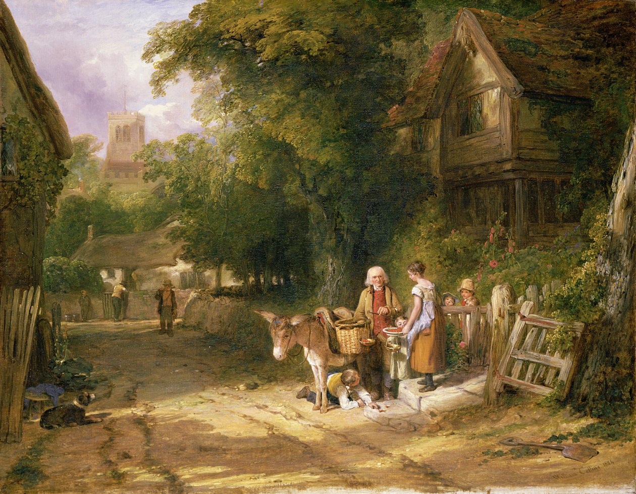 A cseresznye eladó, 1824 alkotó: William Collins