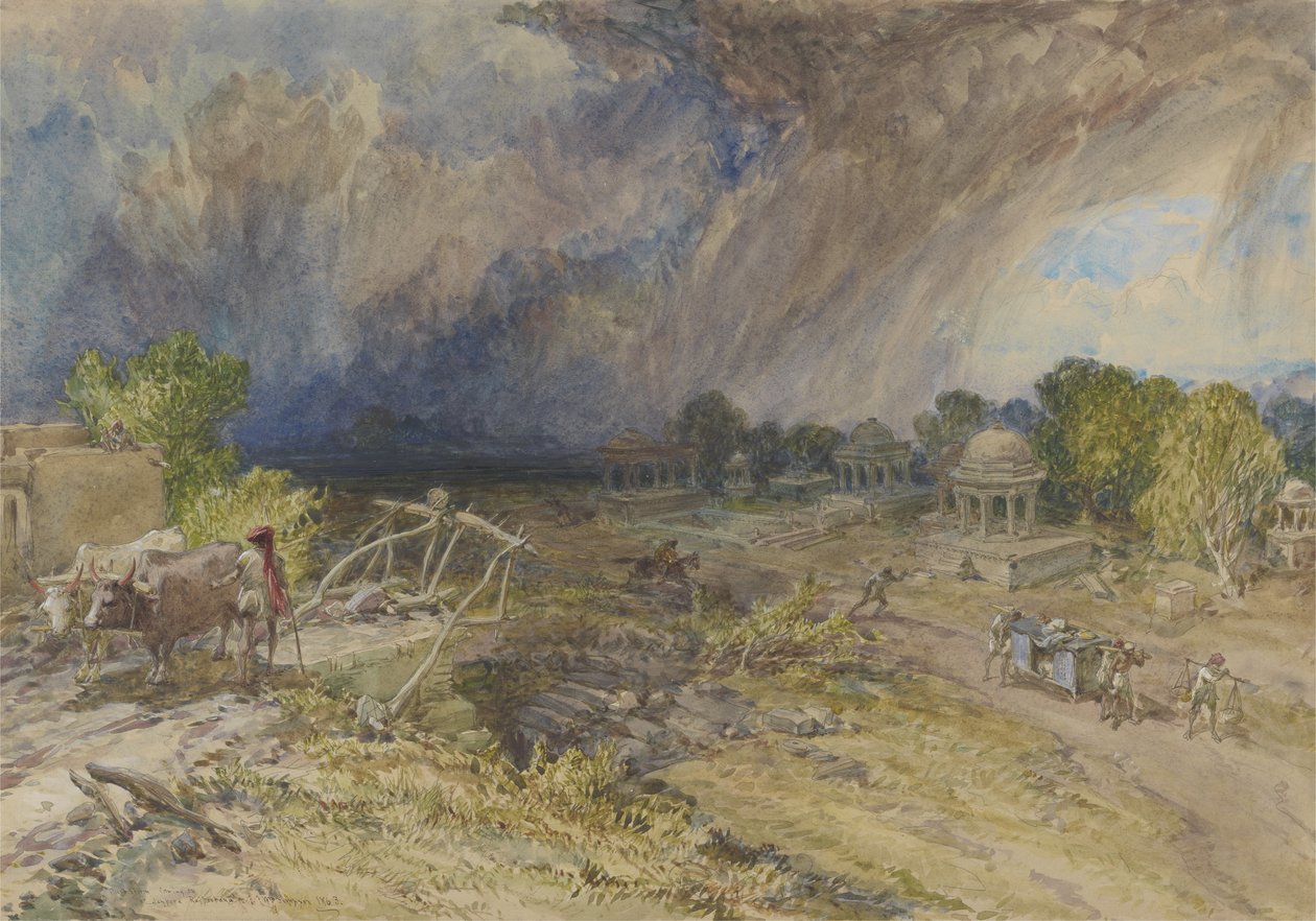 Porvihar közeleg, Jaipur Rajputana közelében, 1863 alkotó: William Crimea Simpson
