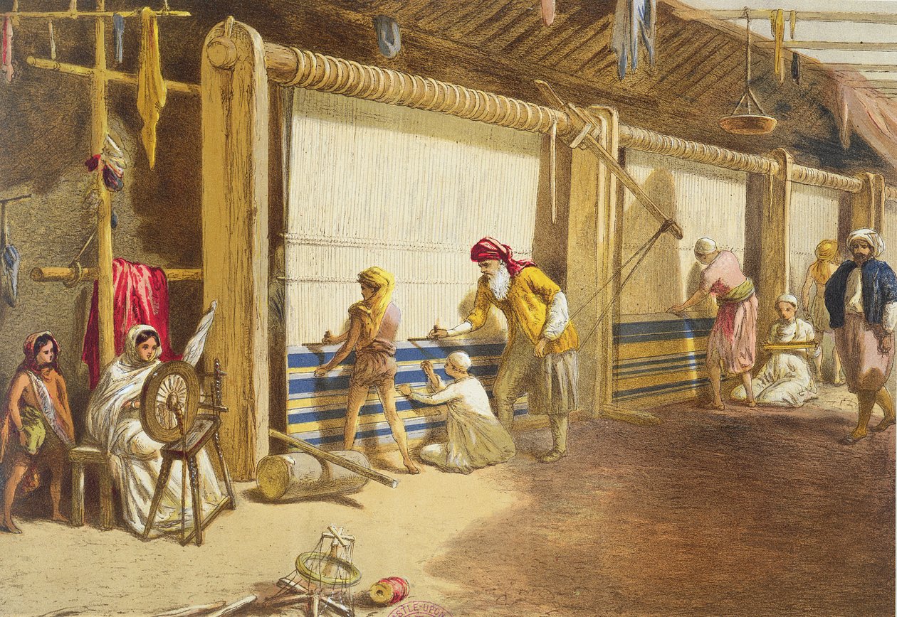 The Thug School of Industry, Jubbulpore, 1863 (chromolitho) alkotó: William Crimea Simpson