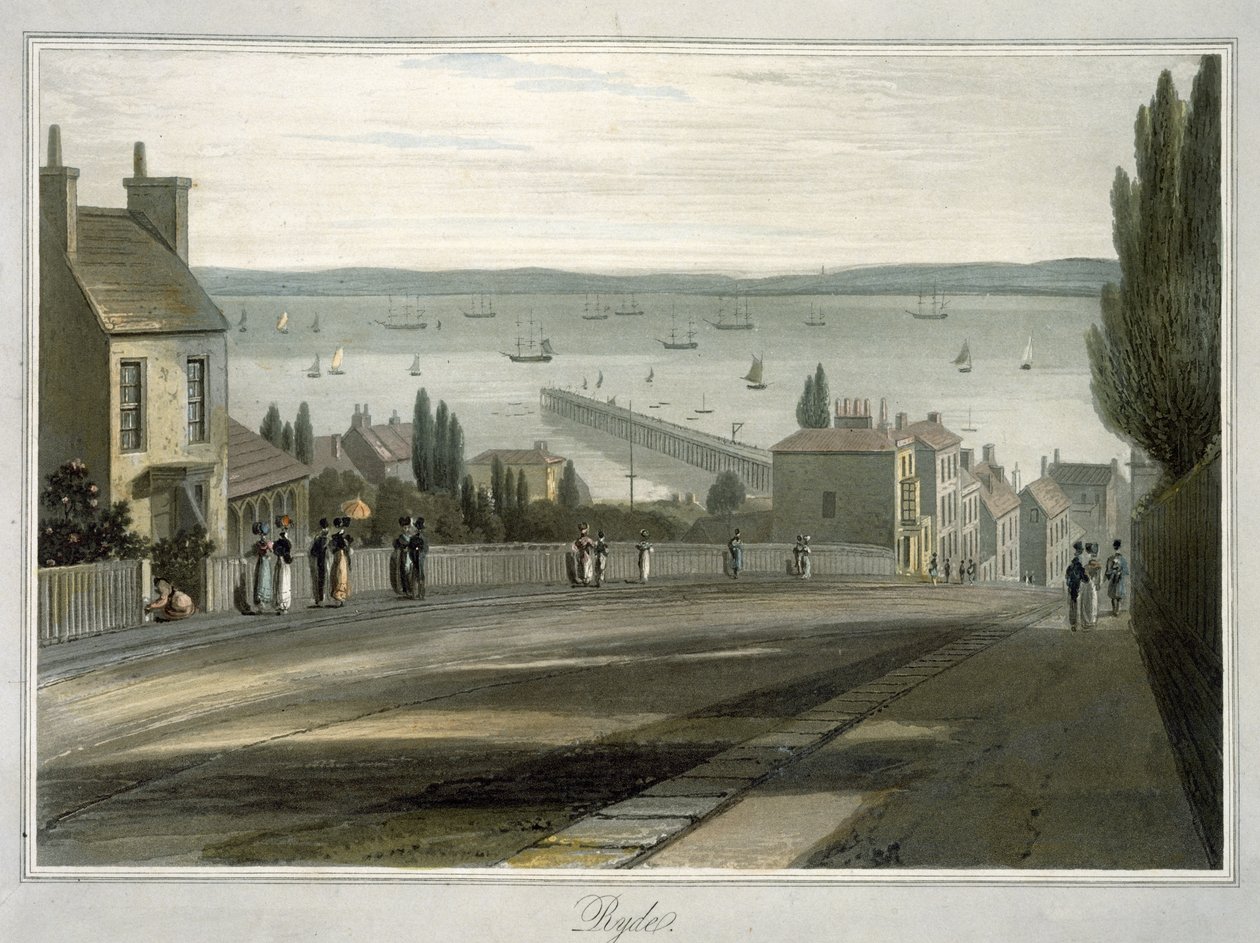 Ryde, az „A Voyage Around Great Britain Undertaken between the Years 1814 and 1825” című filmből (akvatinta) alkotó: William Daniell