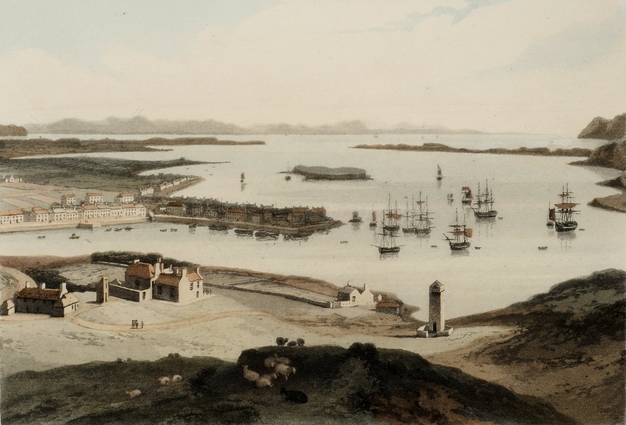 Stornoway a Lewis-szigeten, 1819-ben jelent meg alkotó: William Daniell