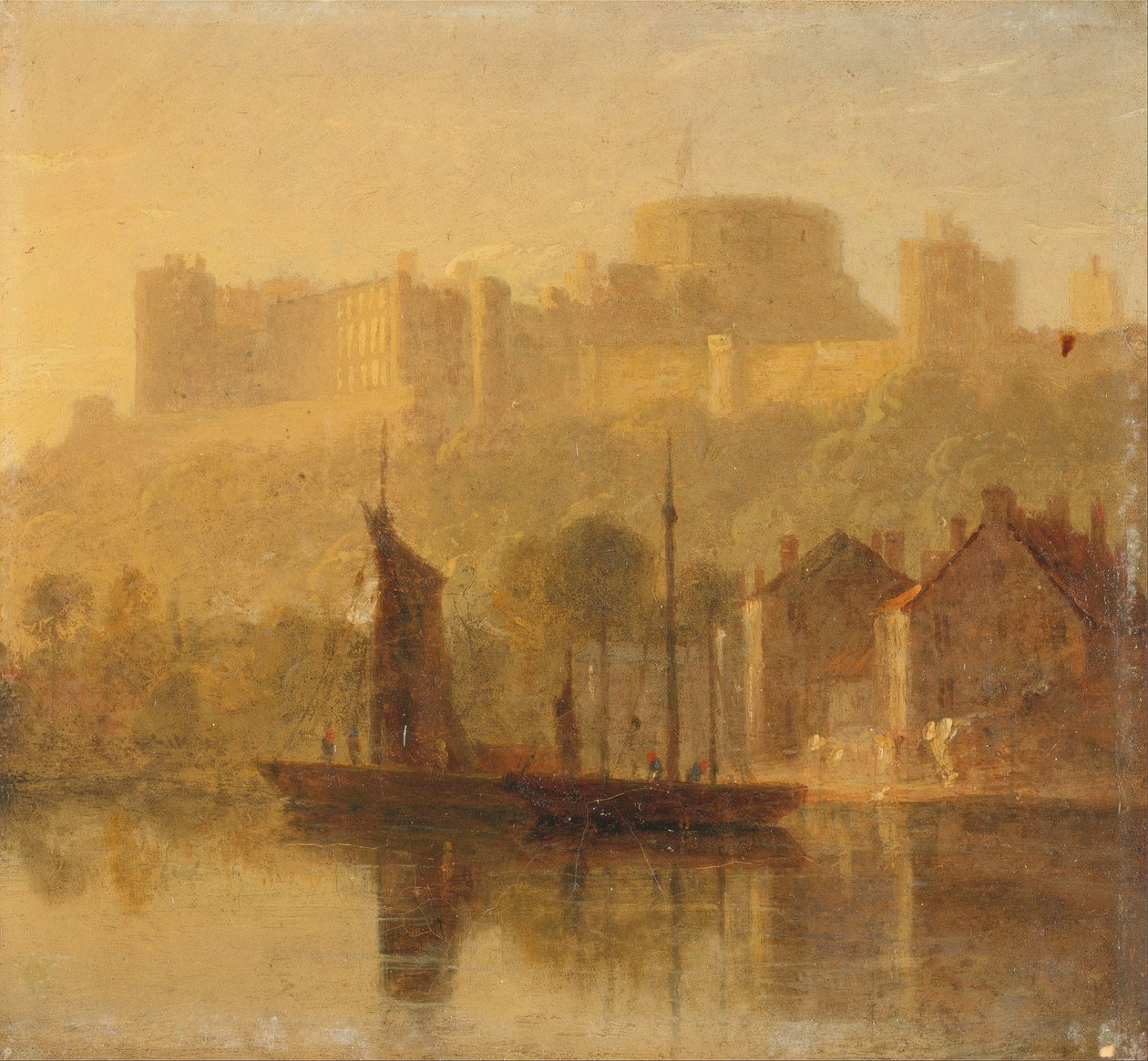 Windsori kastély a Temze felől alkotó: William Daniell