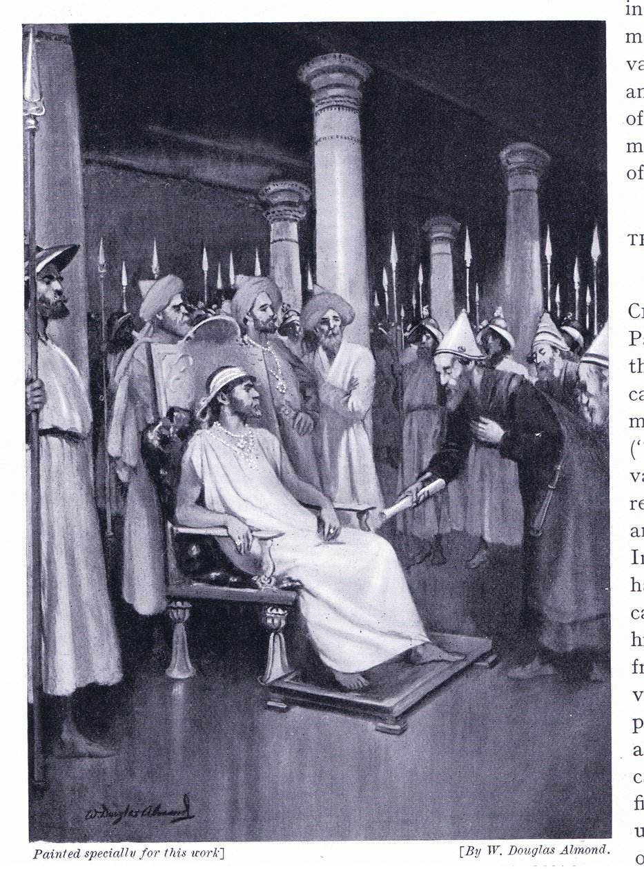 Gondophares levelet kap Szent Tamástól i.sz. 45-ben alkotó: William Douglas Almond