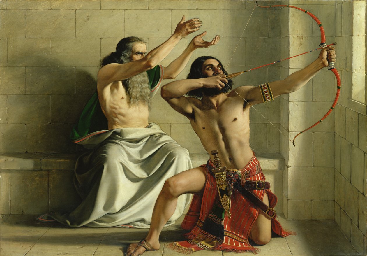 Joash kilőve a szabadulás nyilát, 1844 alkotó: William Dyce
