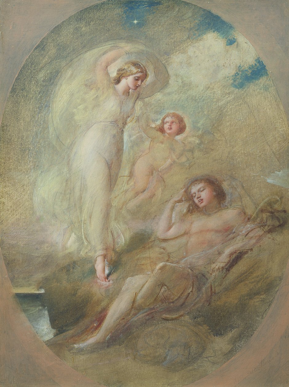 A Vision (olaj, papír) alkotó: William Edward Frost