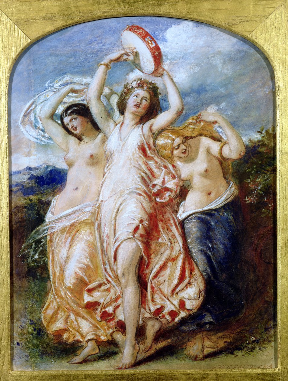 Bacchantes, 1850 körül alkotó: William Edward Frost