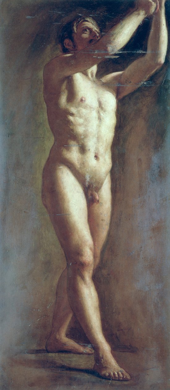 A férfi alak életének tanulmányozása alkotó: William Edward Frost