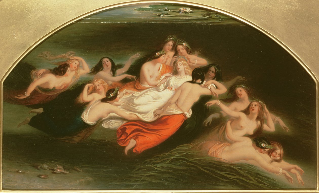 Sabrina és a nimfák, 1845 alkotó: William Edward Frost
