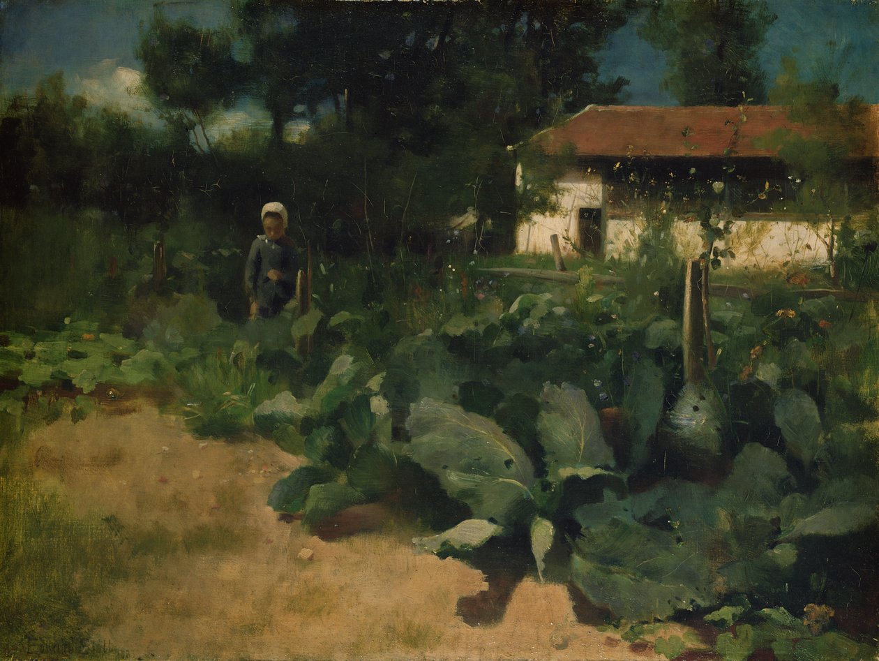 Egy francia konyhakert, 1883 alkotó: William Edward Stott