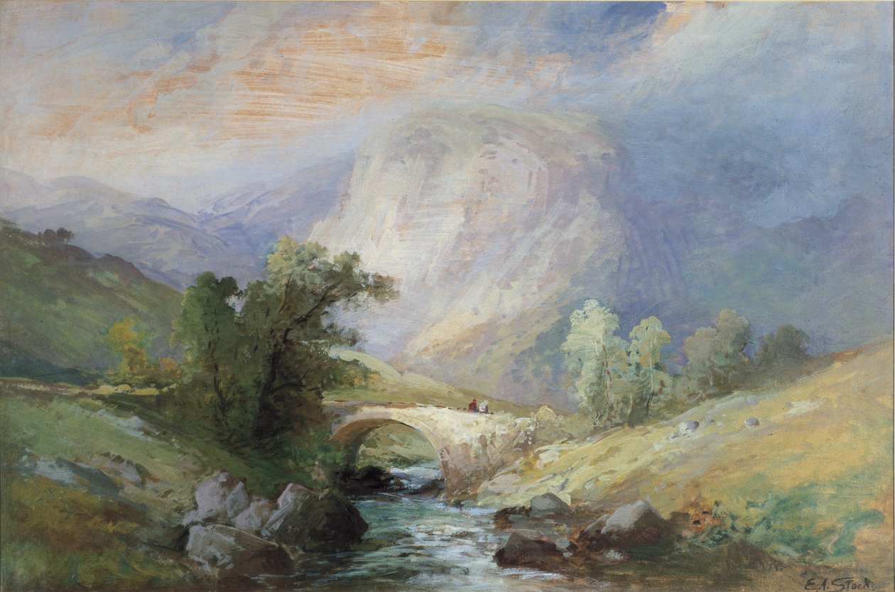 Tóvidéki táj alkotó: William Edward Stott