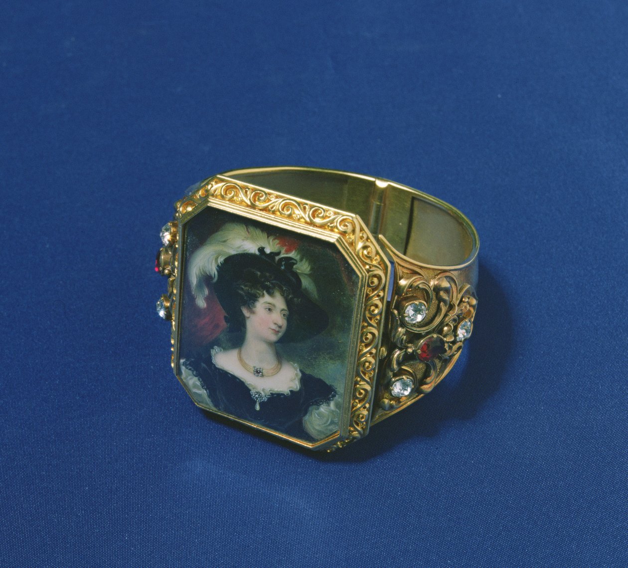 Karpereckészlet Charlotte, Northumberland hercegnő portré miniatűrjével alkotó: William Essex
