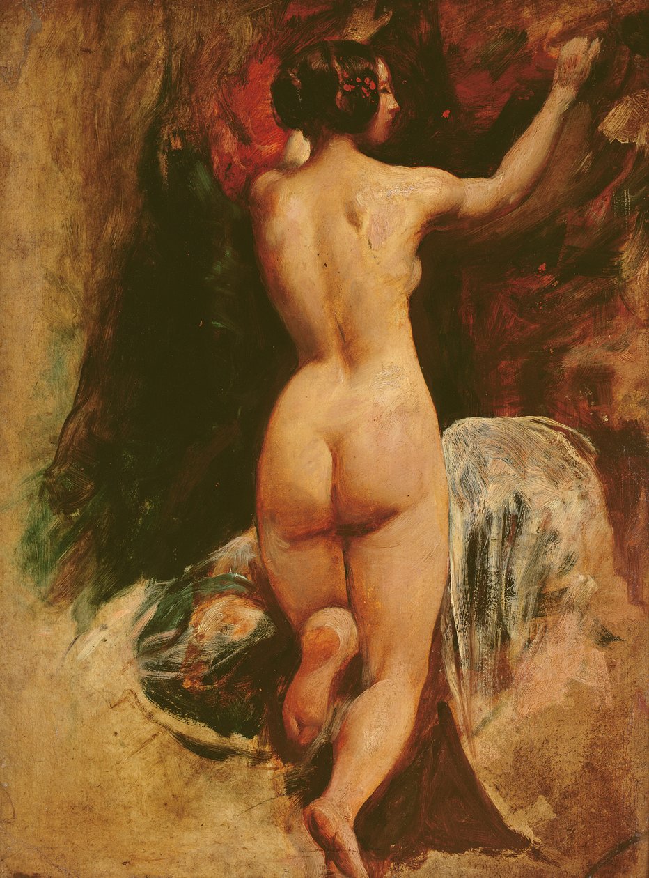 Női akt hátulról nézve, 1835-40 körül alkotó: William Etty
