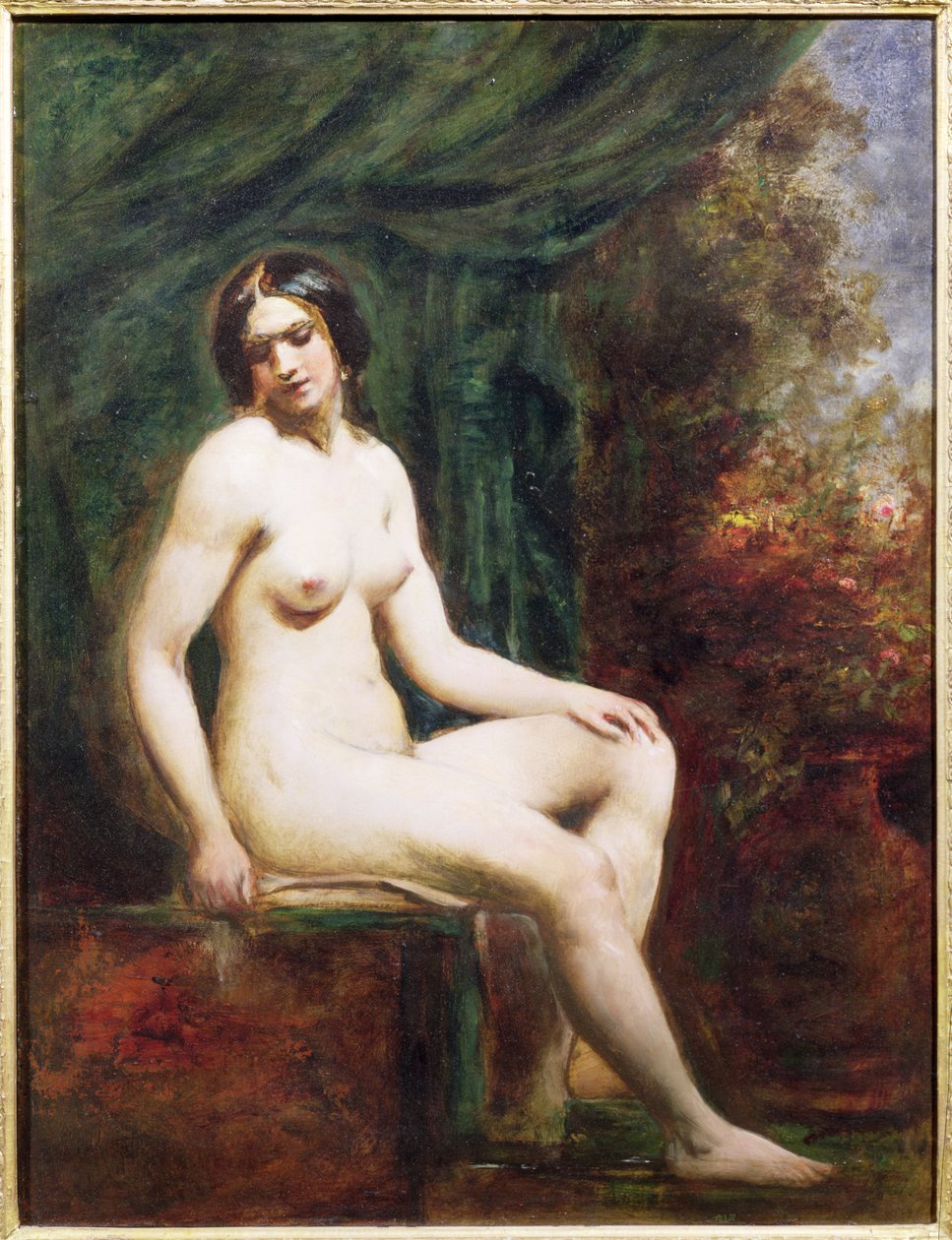 Ülő női akt alkotó: William Etty