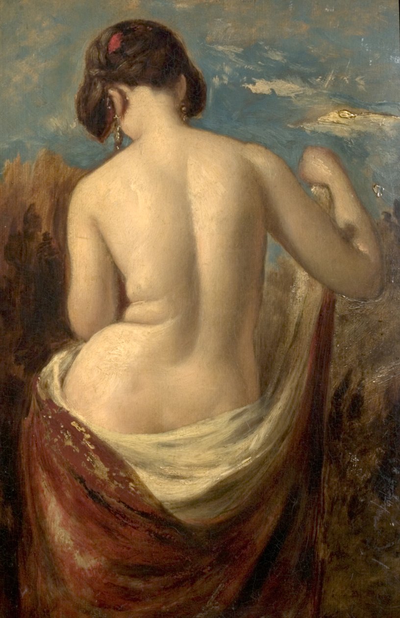 Egy félmeztelen figura tanulmányozása alkotó: William Etty