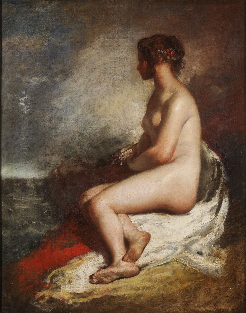 Tanulmány egy ülő aktról alkotó: William Etty