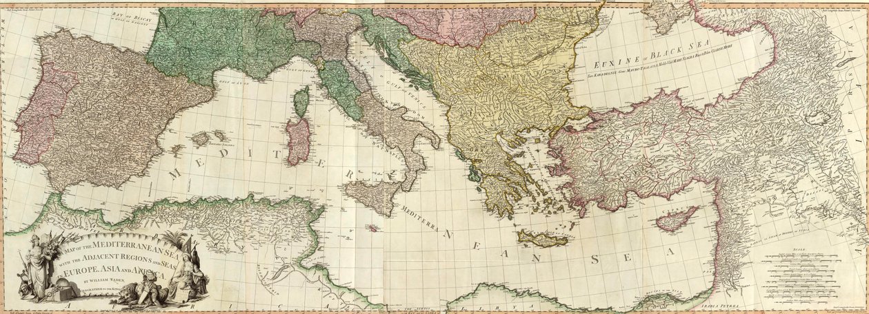 Összetett mediterrán. alkotó: William Faden