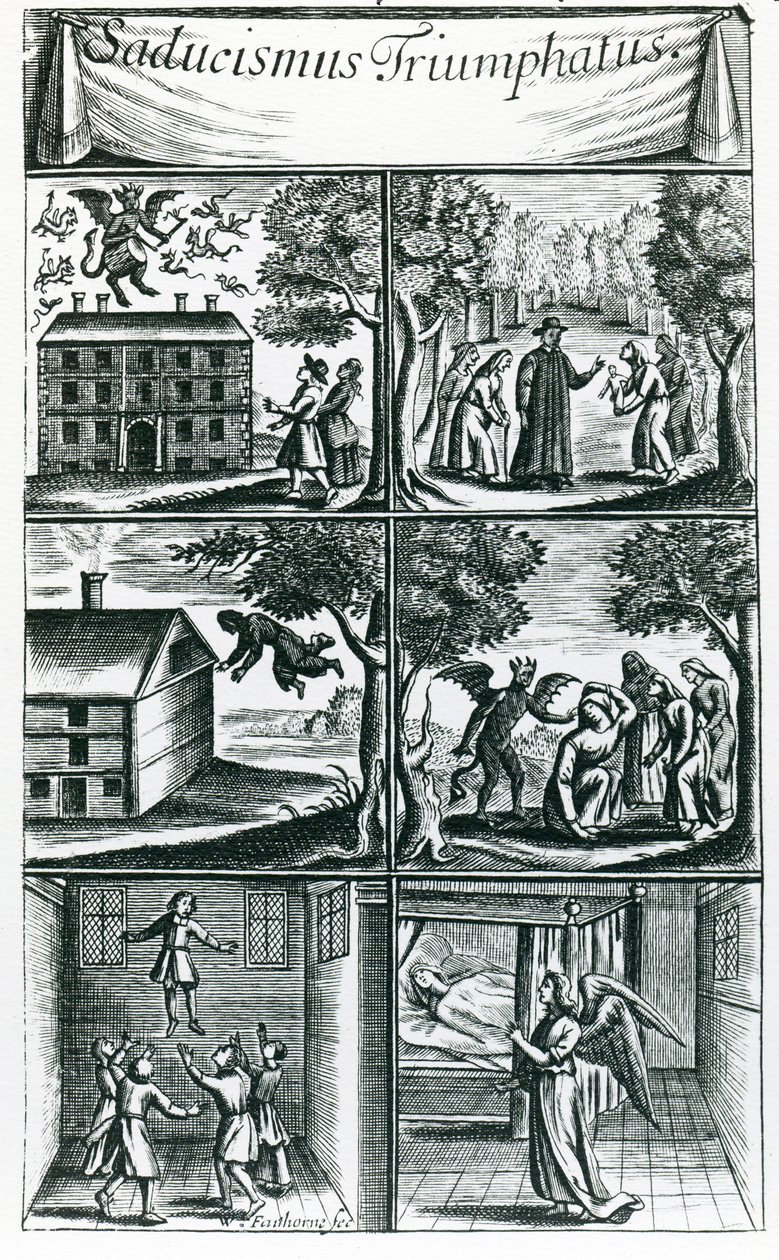 Saducismus Triumphatus, a második rész, a művész által metszett alkotó: William Faithorne