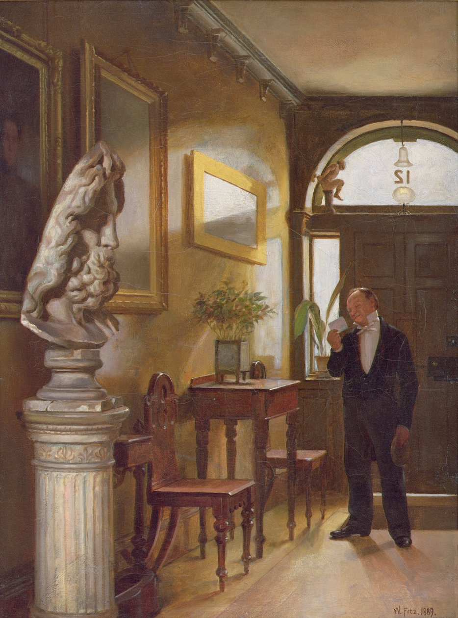 A hívókártya, 1889 alkotó: William Fitz