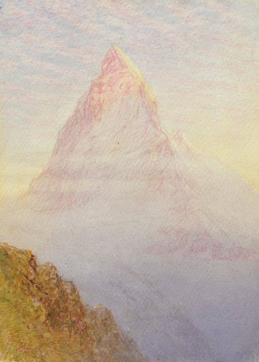 A Matterhorn, 1870 alkotó: William Gersham Collingwood